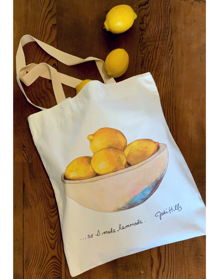 ...so i made lemonade tote