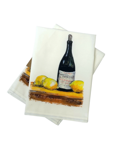and still, there is wine tea towel
