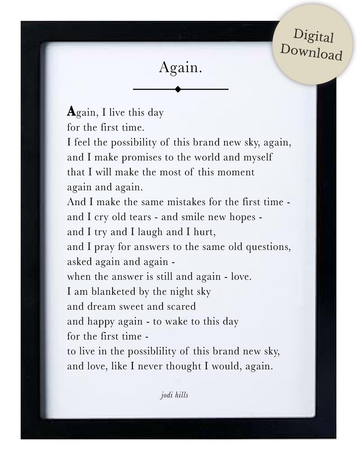 again - printable