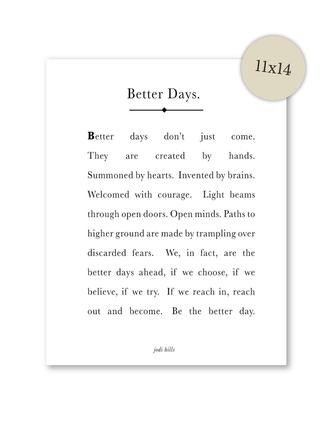 better days - printable