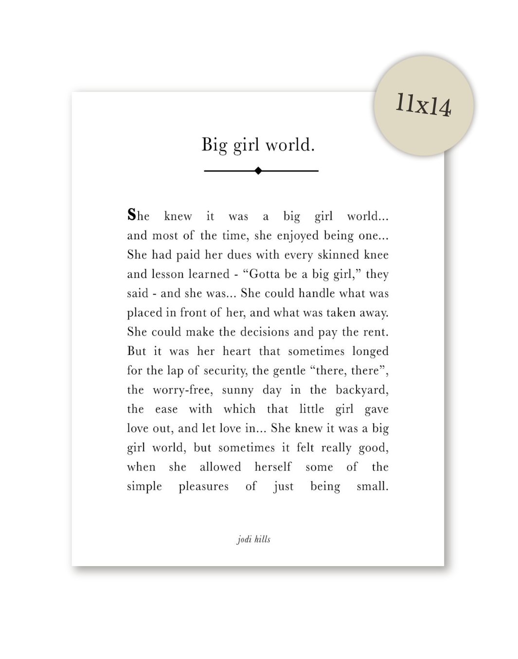 big girl world - printable