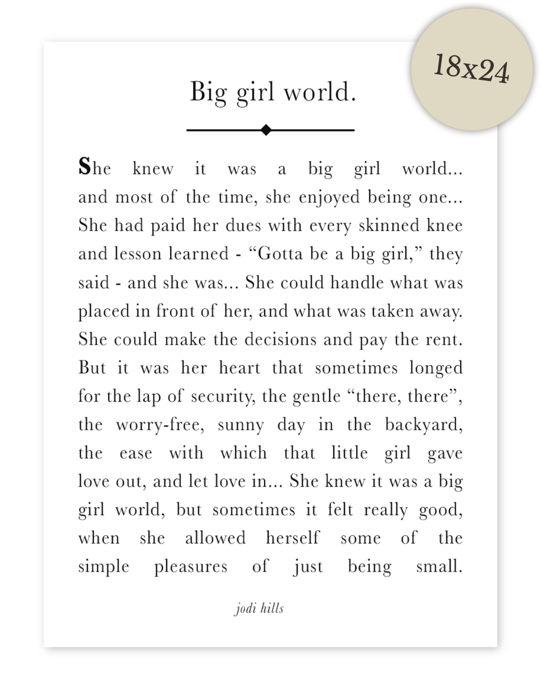 big girl world - printable