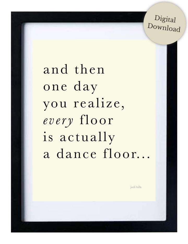 dance floor - printable