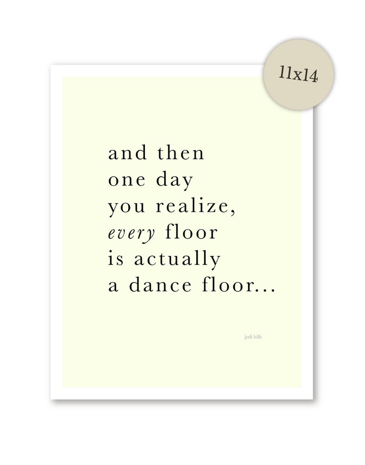 dance floor - printable
