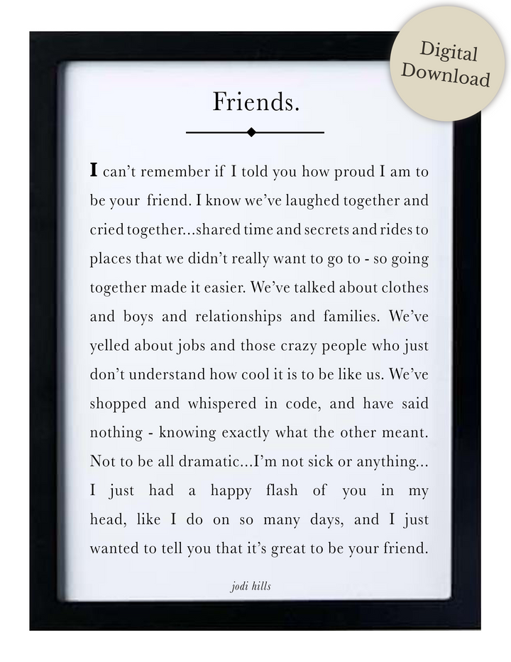 friends - printable
