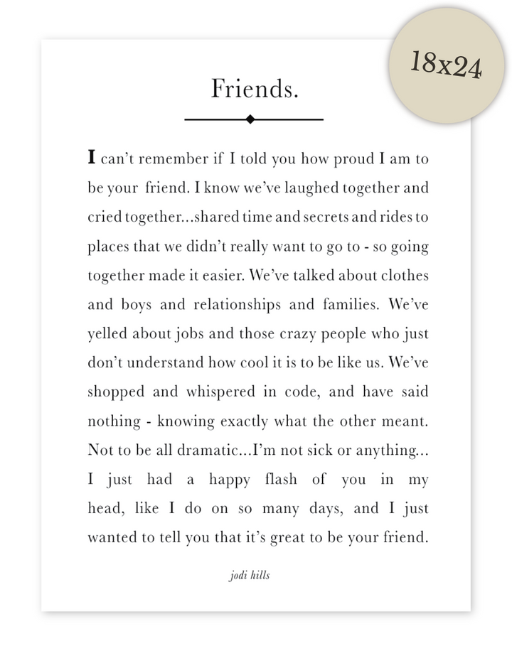 friends - printable