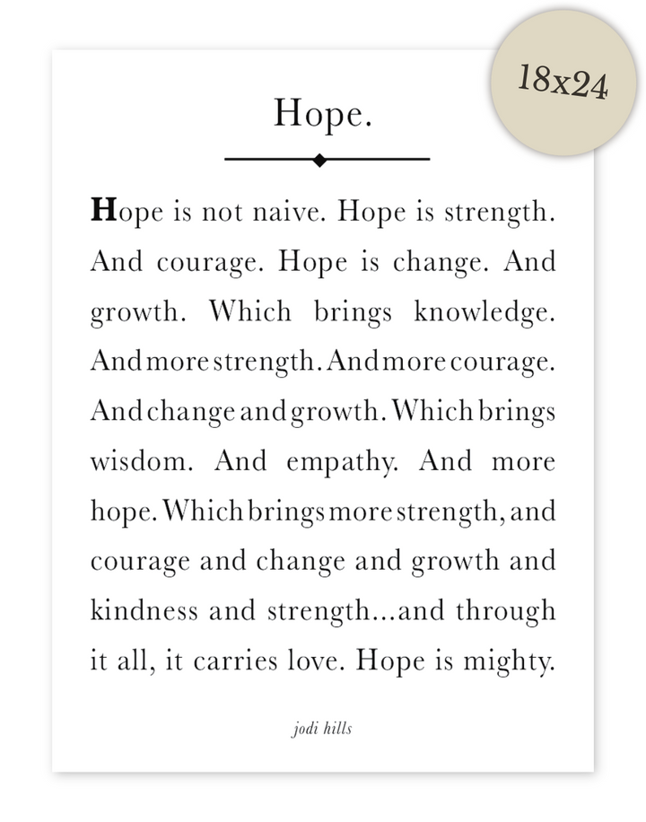 hope - printable