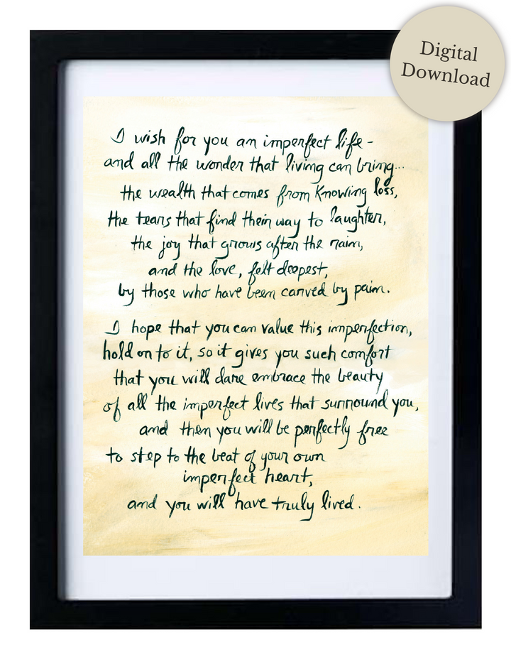 imperfect life - printable