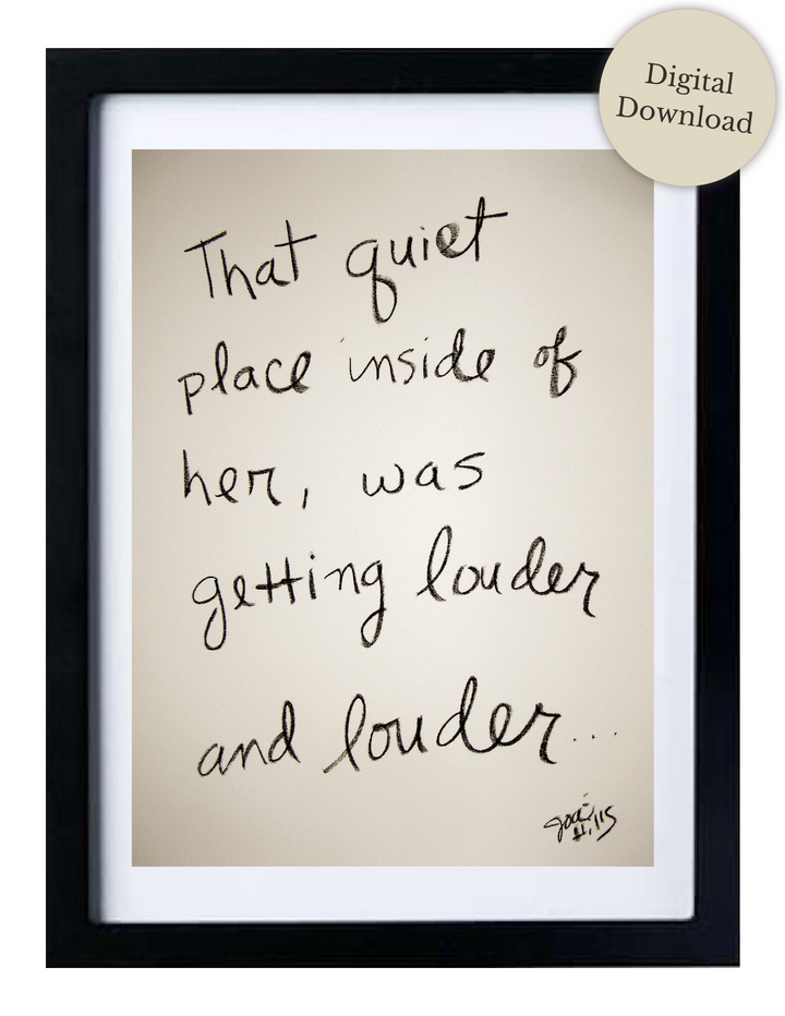 louder and louder - printable