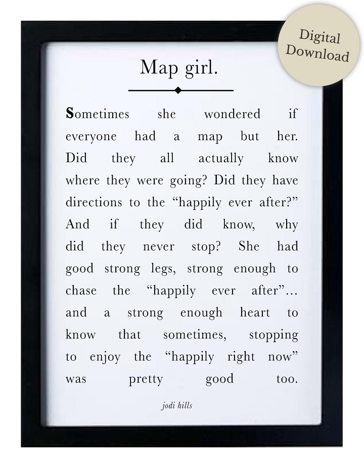 map girl - printable