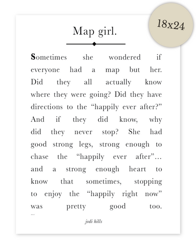 map girl - printable