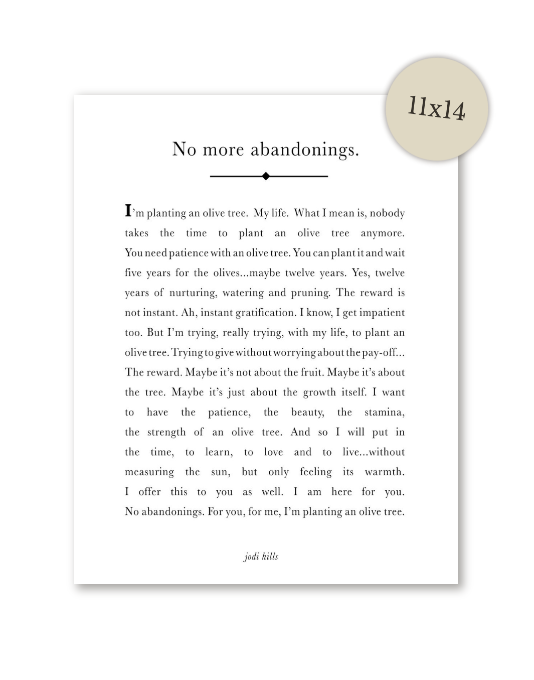 no more abandonings - printable