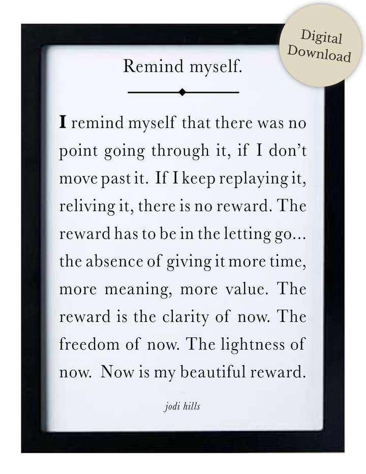remind myself - printable