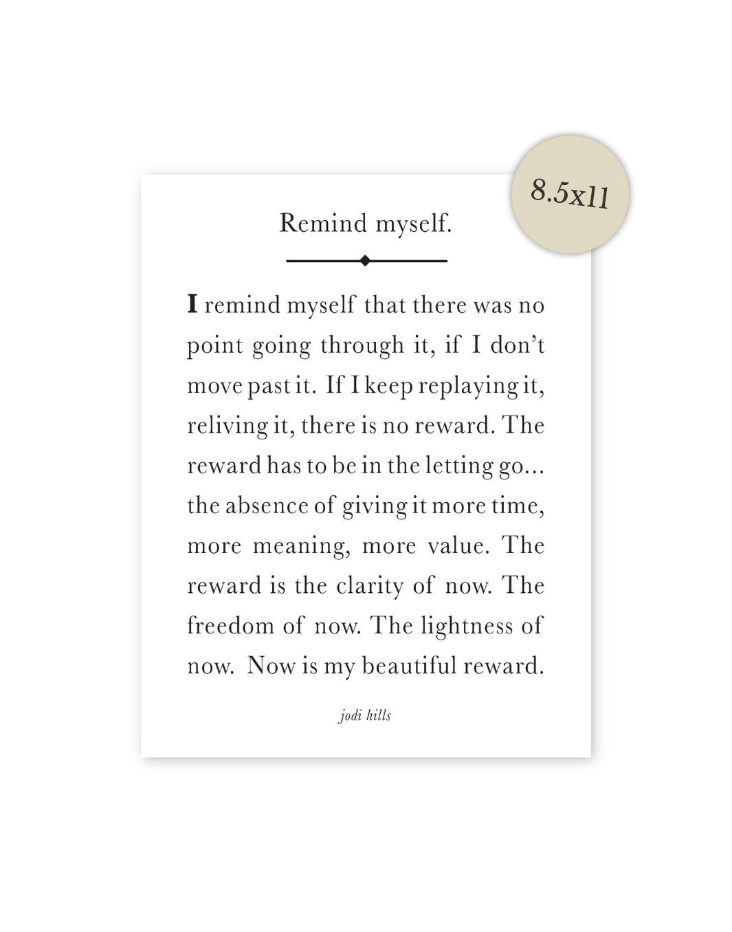 remind myself - printable