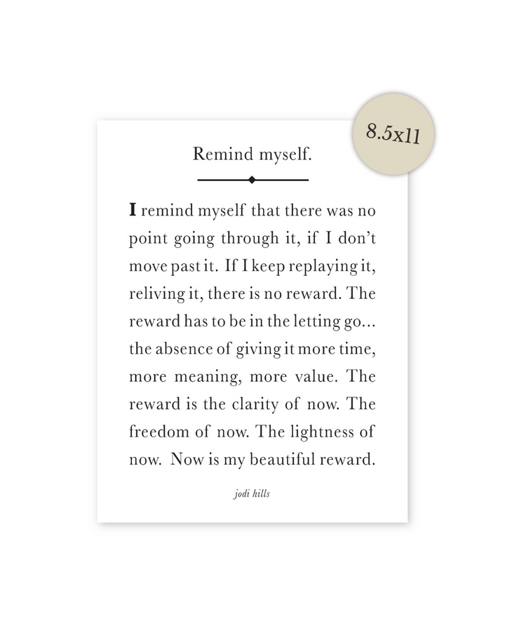 remind myself - printable