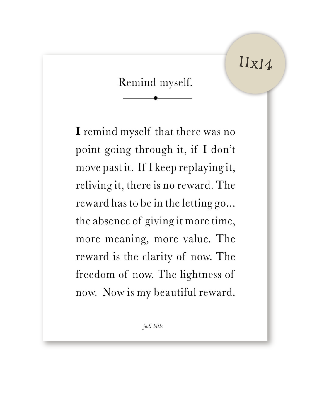 remind myself - printable
