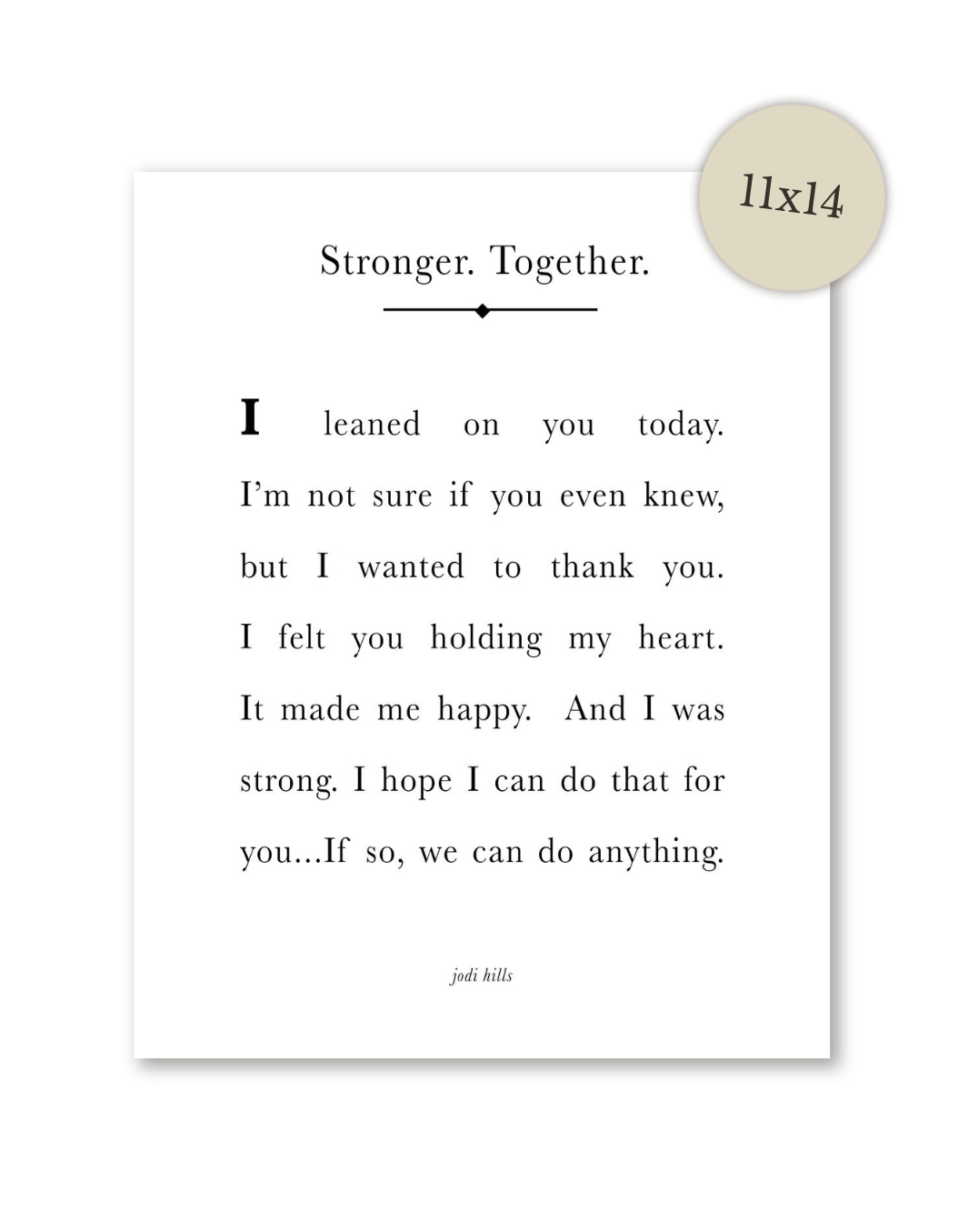 stronger together - printable