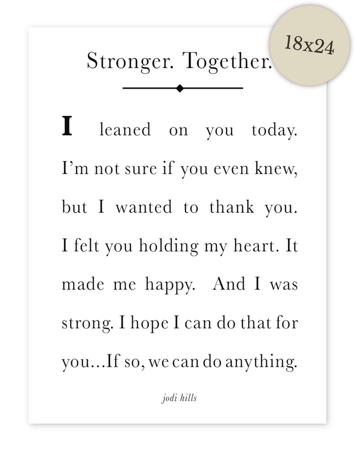 stronger together - printable