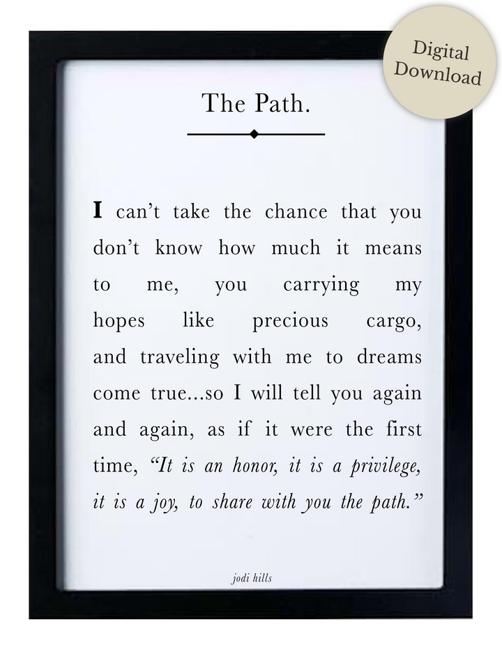 the path - printable