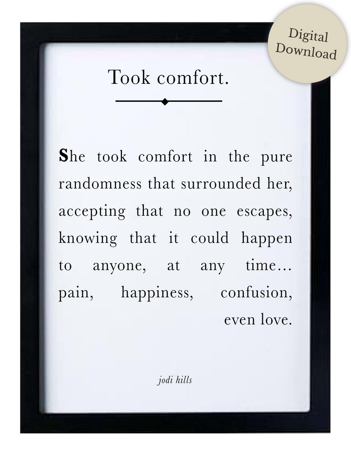 took comfort - printable