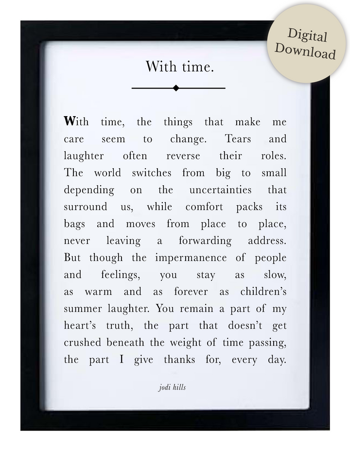 with time - printable
