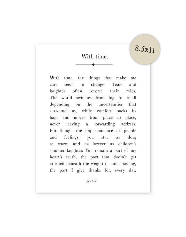 with time - printable