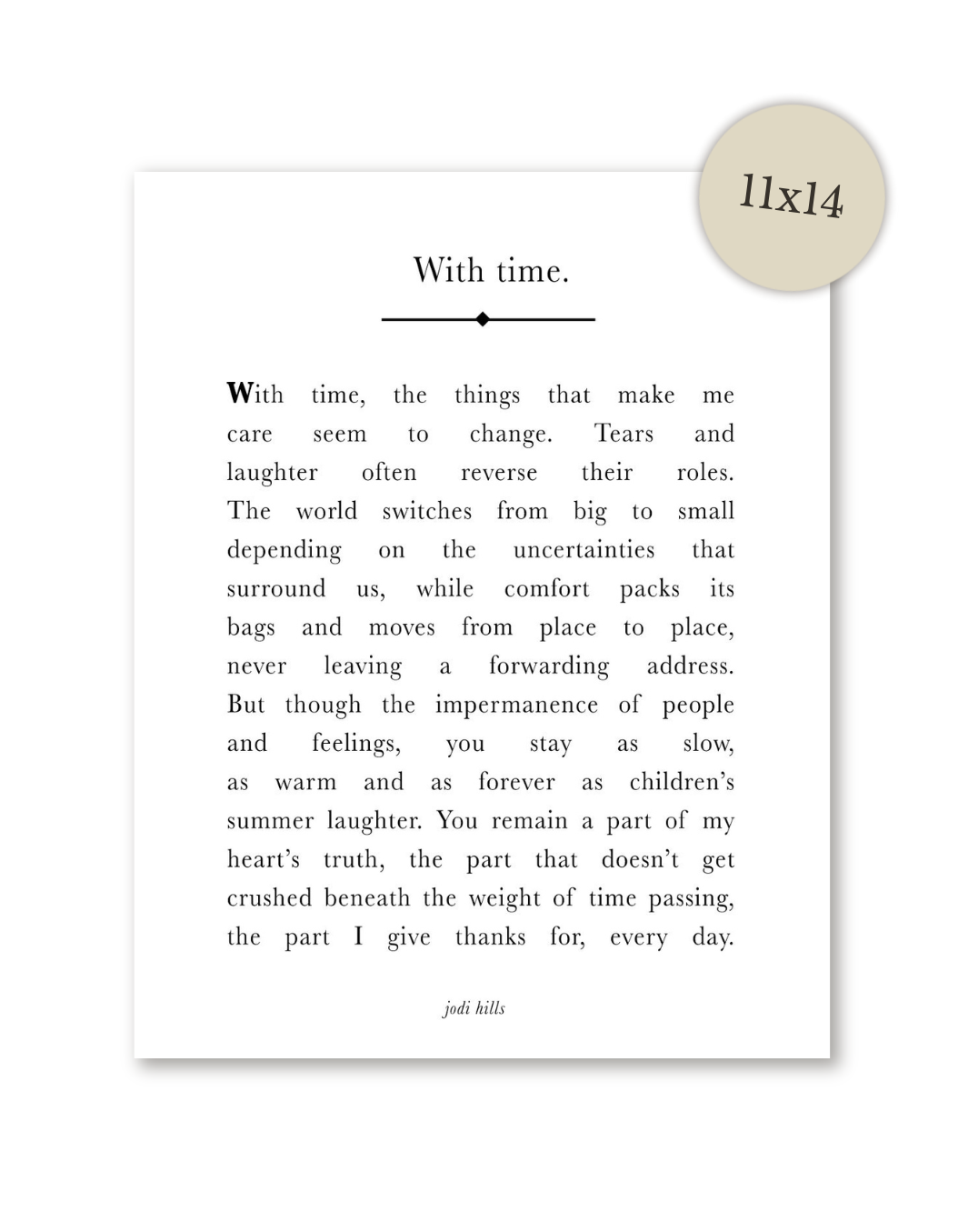 with time - printable