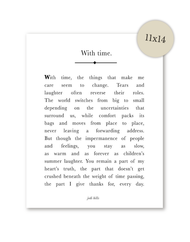 with time - printable