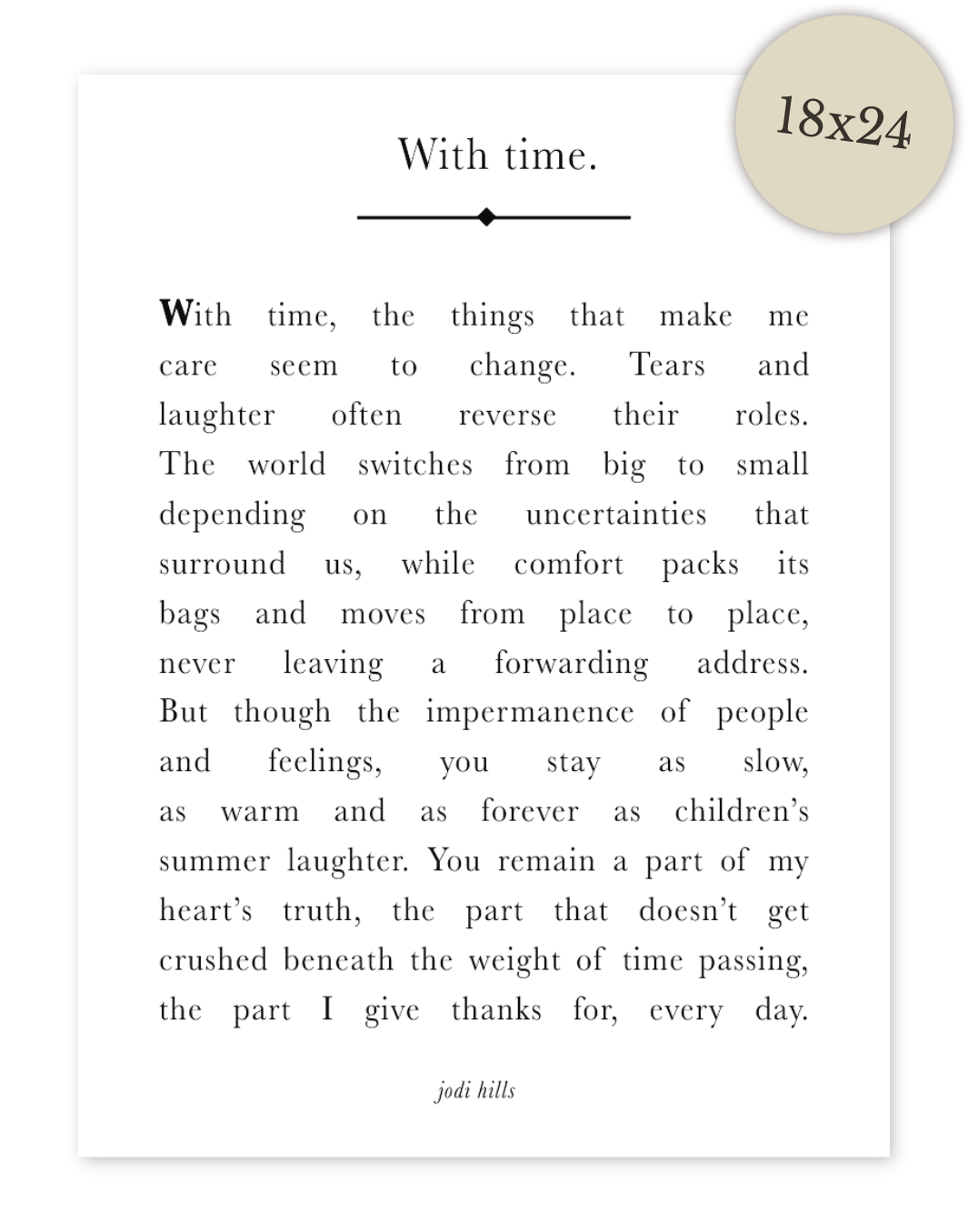 with time - printable